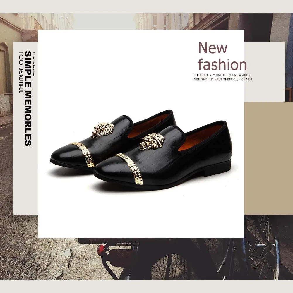 Meijiana Men Loafers Men Luxury Wedding Dress Shoes Fashion Party Shoes for Men
