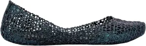 Melissa Campana Papel Flats for Women - Comfortable, Stylish & Flexible Slide-On Closed-Toe Jelly Flat Shoes with Hollow Interwoven Cut Out Design