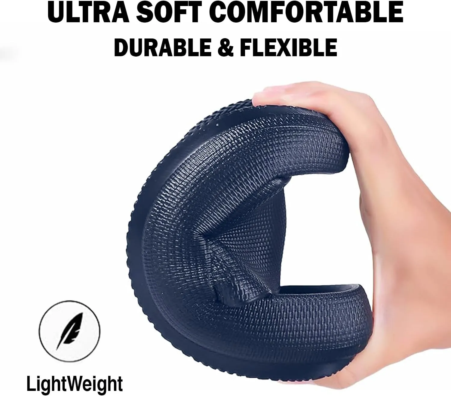Men's Classic Ultra Soft Sliders/Slippers with Cushion FootBed for Adult | Comfortable & Light Weight | Stylish & Anti-Skid | Waterproof & Everyday Flip Flops for Gents/Boys D-504