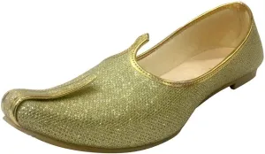 Mens Gold Glitter Wedding Shoes Formal Shoes Handmade Jooti Ethnic Jutti Mens Mojari
