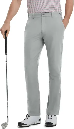 Mens Golf Pants Stretch 30"/32"/34" Water-Resistant Lightweight Stretch Casual Flat Front Dress Pants with 5 Pockets