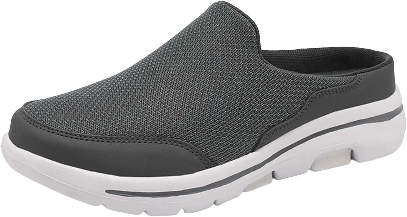 Mens Loafers & Slip-Ons Comfortable Breathable Flat Soled Slip On Mesh Heelless Casual Shoes for Men and Women