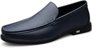 Men's Patent Leather Slip-On Loafers Shoes Men Business Wedding Dress Shoes