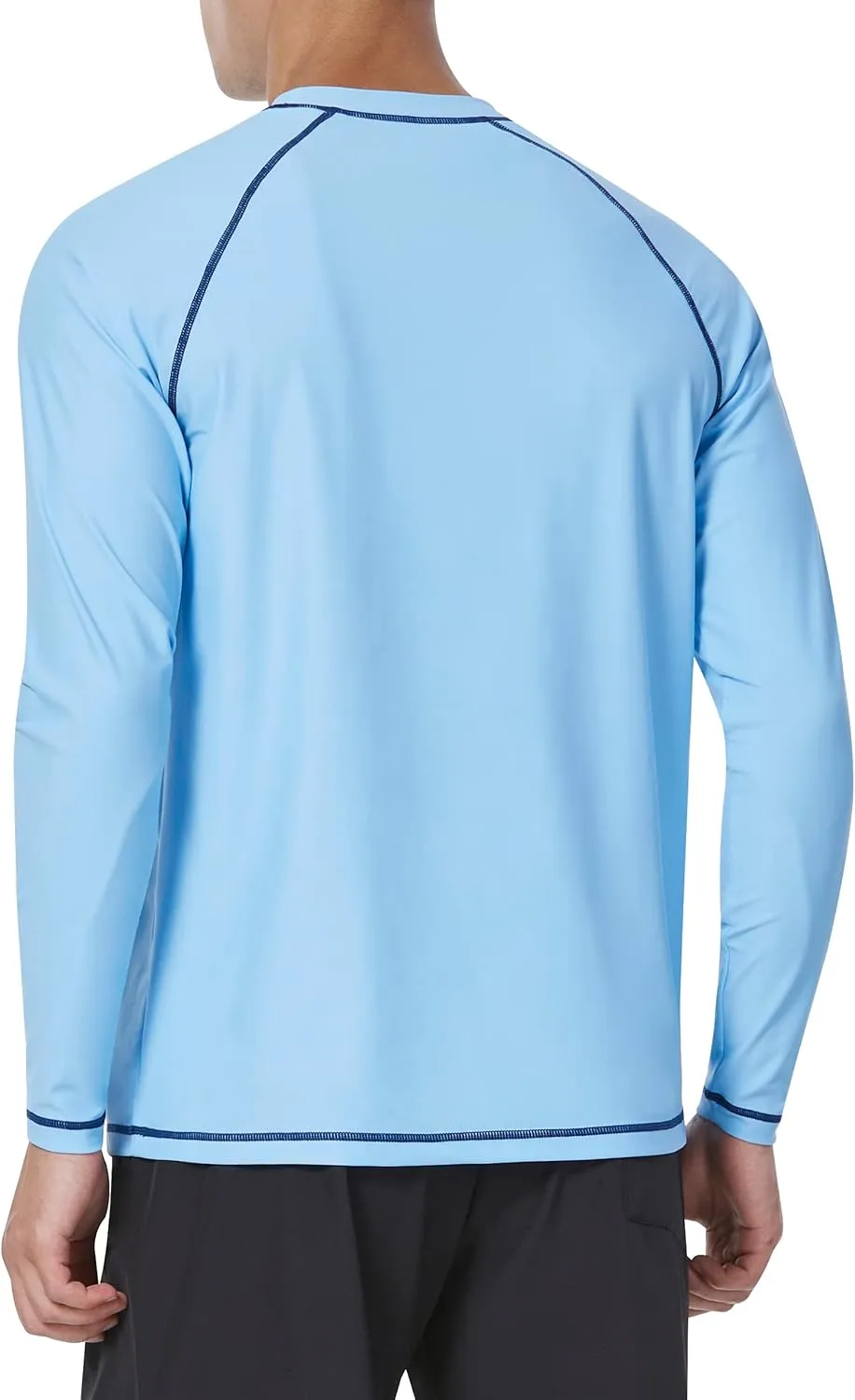 Mens Rash Guard UPF 50  Swim Shirts UV Sun Protection T-Shirt Quick Dry Long Sleeve Beach Shirts for Fishing
