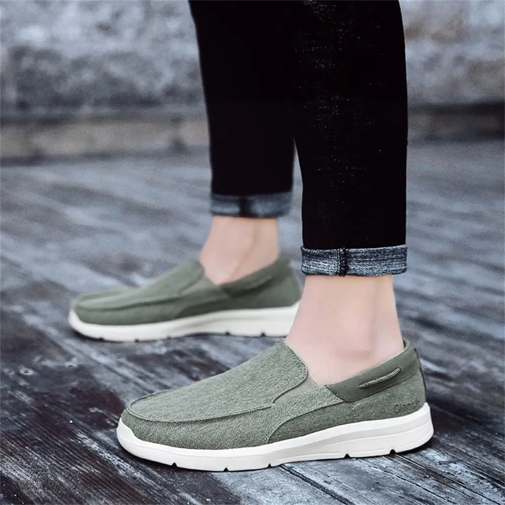 Mens Slip On Canvas Casual Loafer Lightweight Walking Shoes Cloth Shoes