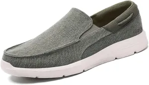Mens Slip On Canvas Casual Loafer Lightweight Walking Shoes Cloth Shoes
