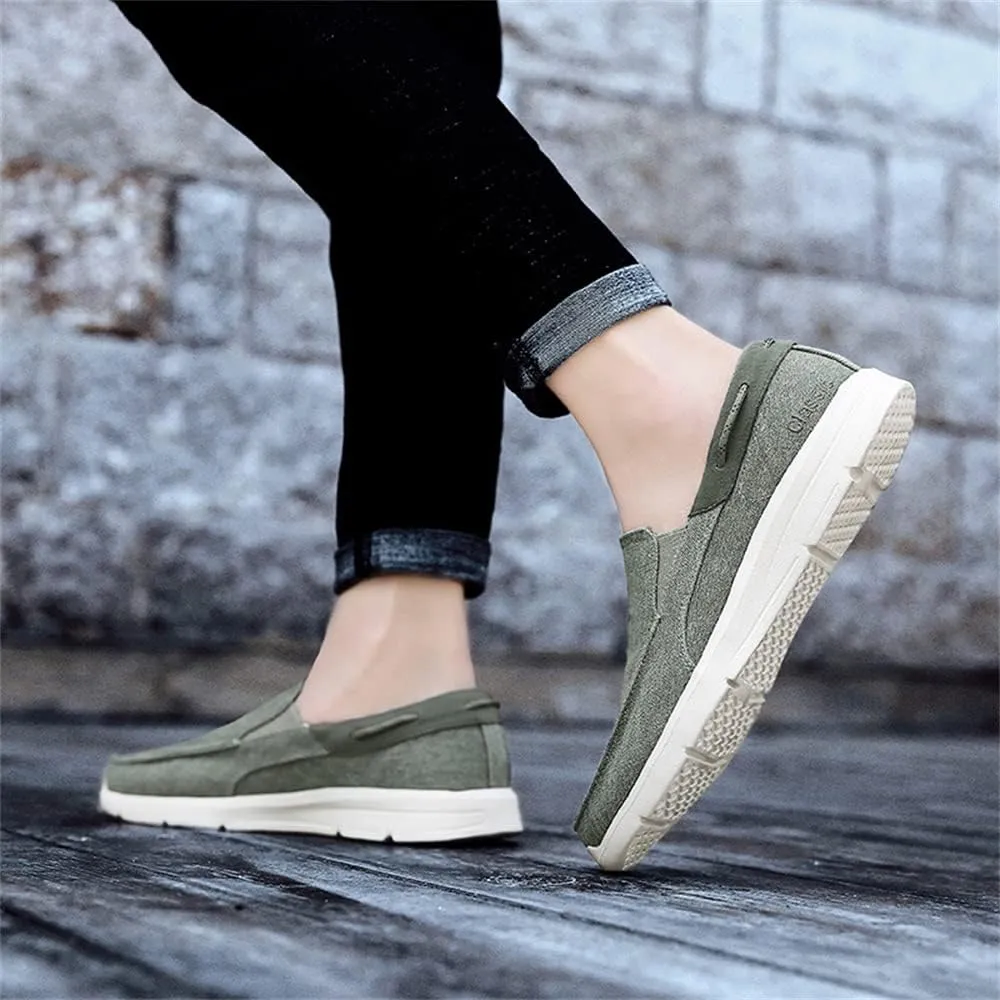 Mens Slip On Canvas Casual Loafer Lightweight Walking Shoes Cloth Shoes