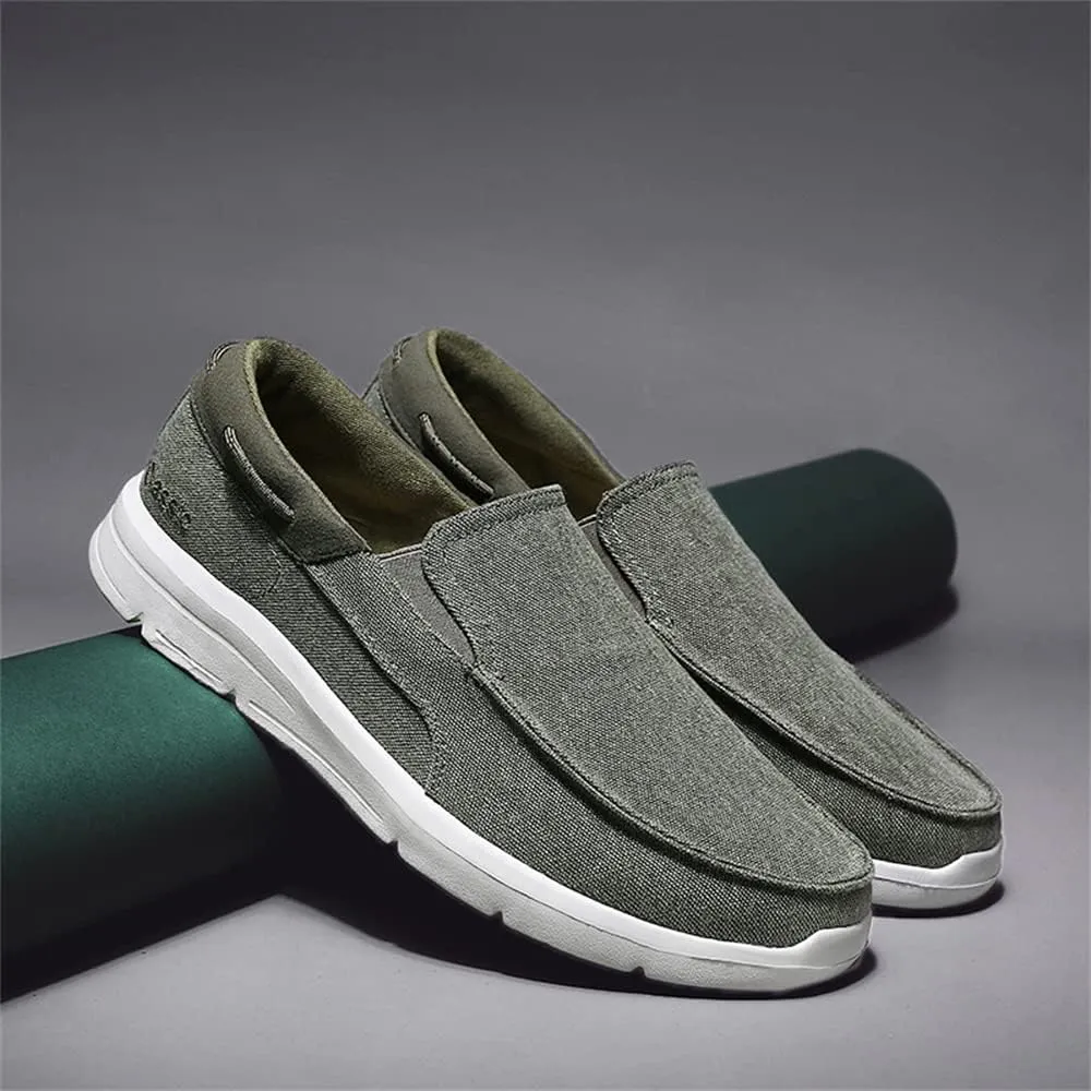 Mens Slip On Canvas Casual Loafer Lightweight Walking Shoes Cloth Shoes