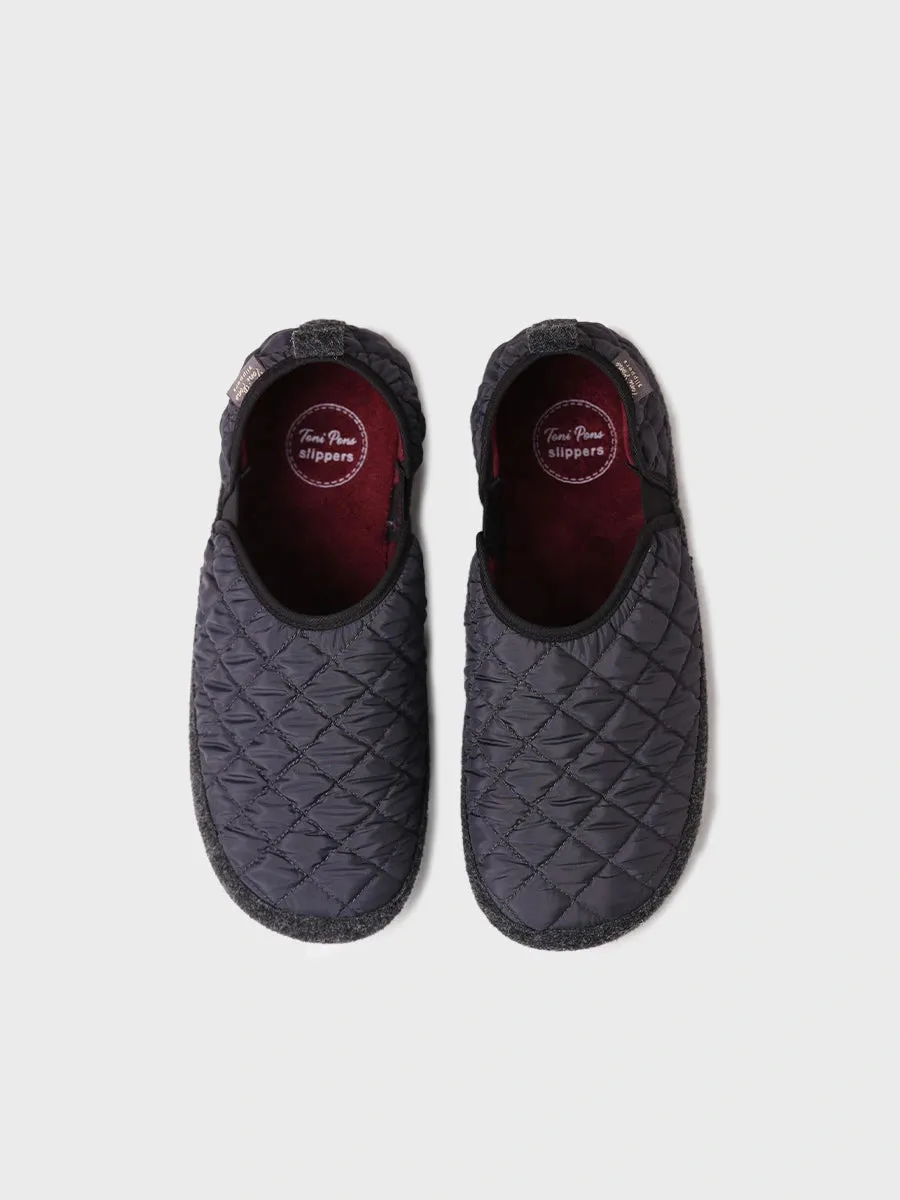 Men's Slippers in Padded Fabric - NINO-UM