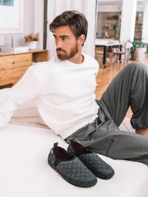 Men's Slippers in Padded Fabric - NINO-UM
