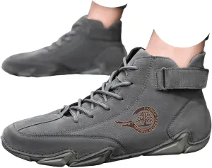 Men's Sneakers Winter Pull On Outwear Fashionable Classic Short Boots PU Breathable Cool Boots