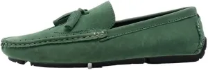 Men's Square Toe Wingtips Loafers - Suede Vegan Leather with Tassel, Comfortable Slip-On Shoes, Flexible Flat Heel for Fashion & Casual Wear