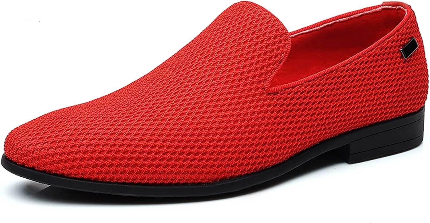Mens Tuxedo Dress Loafers Slip On Formal Wedding Shoes