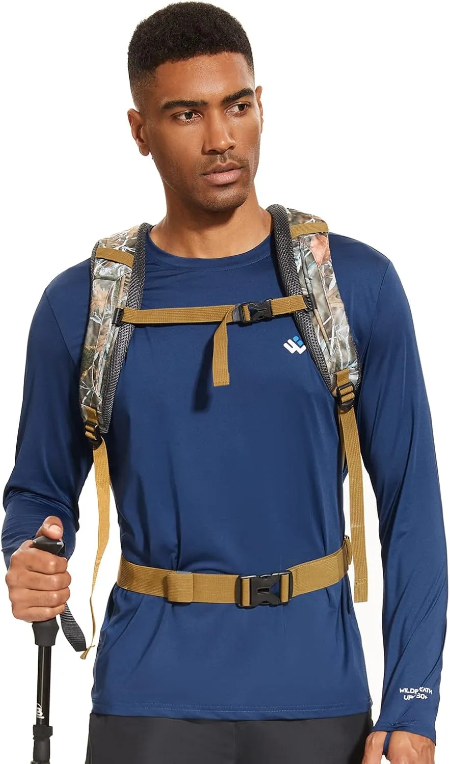 Men’s UPF 50  Lightweight Long Sleeve Casual T-Shirt Quick Dry UV Sun Protection for Outdoor Beach Hiking Fishing Exercise