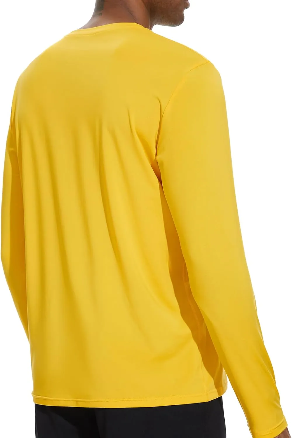 Men’s UPF 50  Lightweight Long Sleeve Casual T-Shirt Quick Dry UV Sun Protection for Outdoor Beach Hiking Fishing Exercise