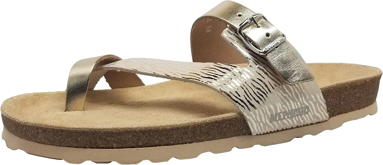 Mephisto Womens Nalia Sandal, Gold Vega/Zebra, Size 11