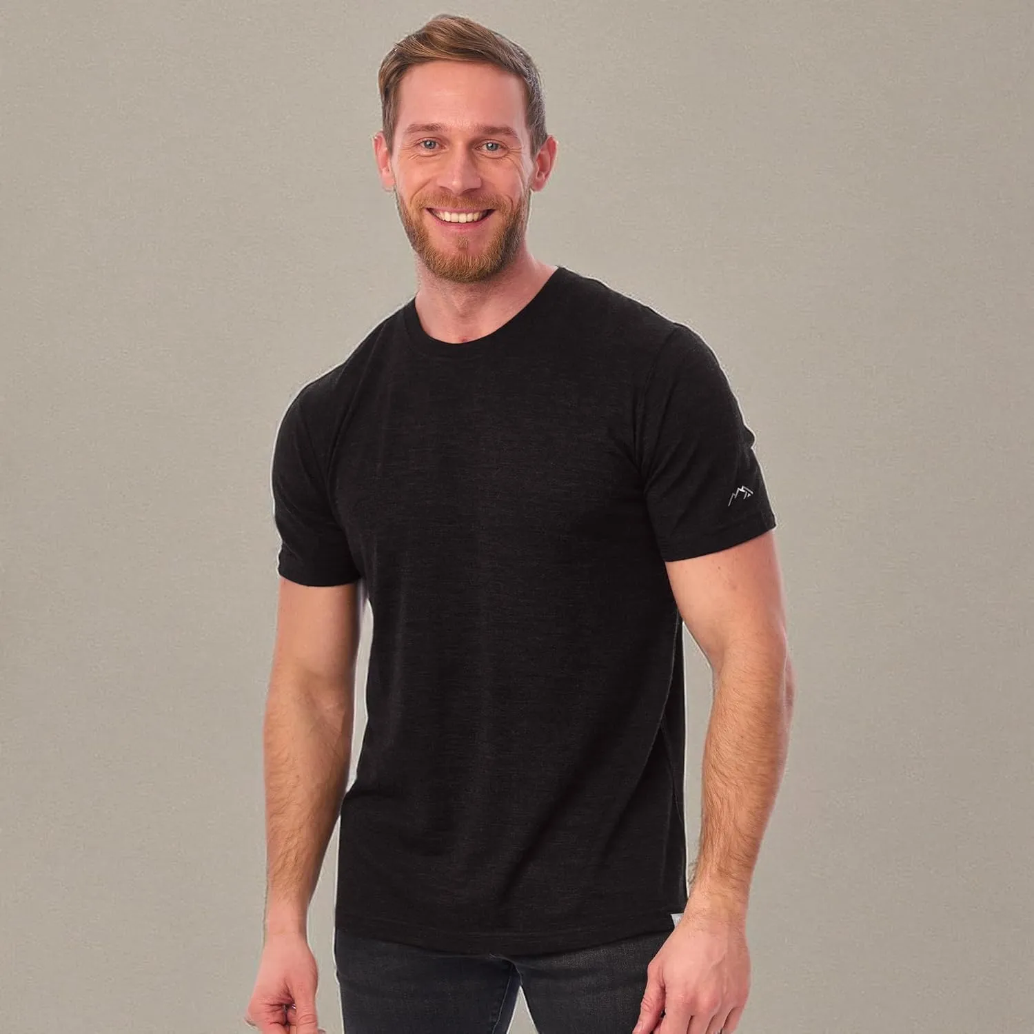 Merino.tech Merino Wool T-Shirt Mens - 100% Merino Wool Undershirt Lightweight Base Layer