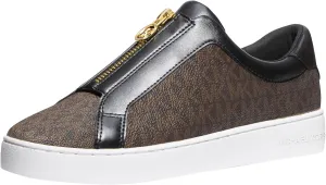 Michael Kors Women's Keaton Zip Slip on Sneaker Lace Up
