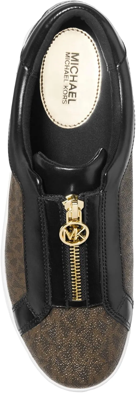 Michael Kors Women's Keaton Zip Slip on Sneaker Lace Up