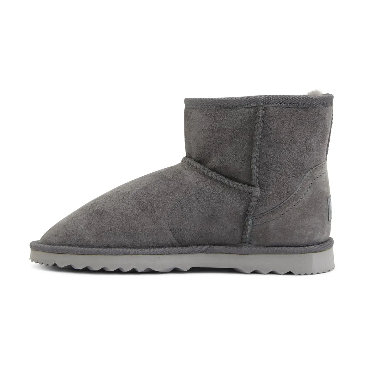 Mini Slipper in Grey Fabric