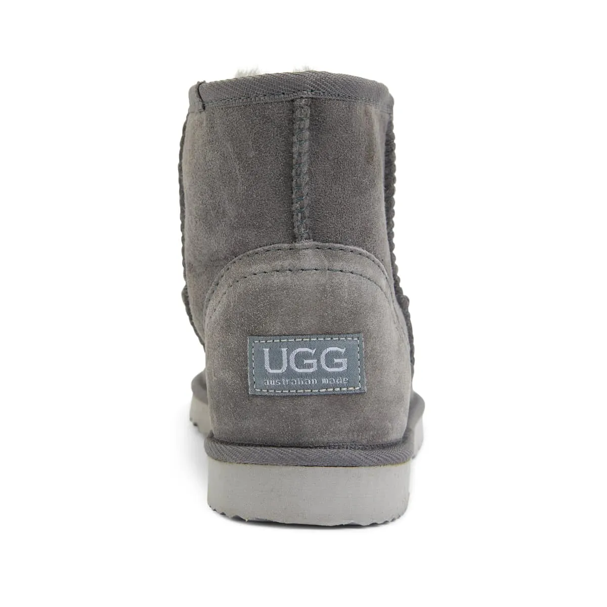Mini Slipper in Grey Fabric