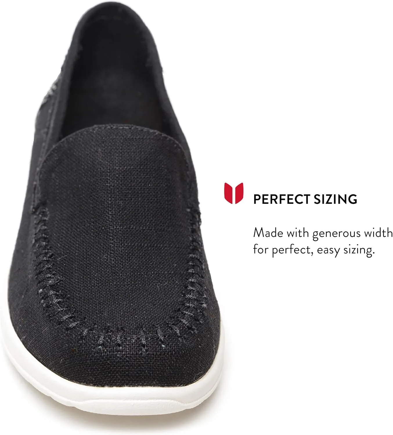 Minnetonka Discover - Women’s Woven Slip-Ons Featuring Fabric Upper, Memory Foam Insole, Easy-to-Wear Design, and EVA Rubber Outsole - Perfect for Everyday Casual Wear