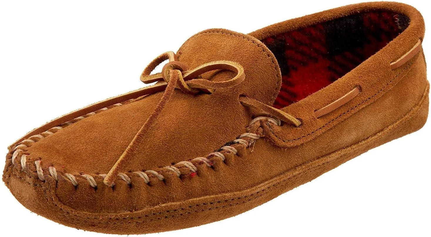 Minnetonka Men's Double Bottom Fleece Slipper
