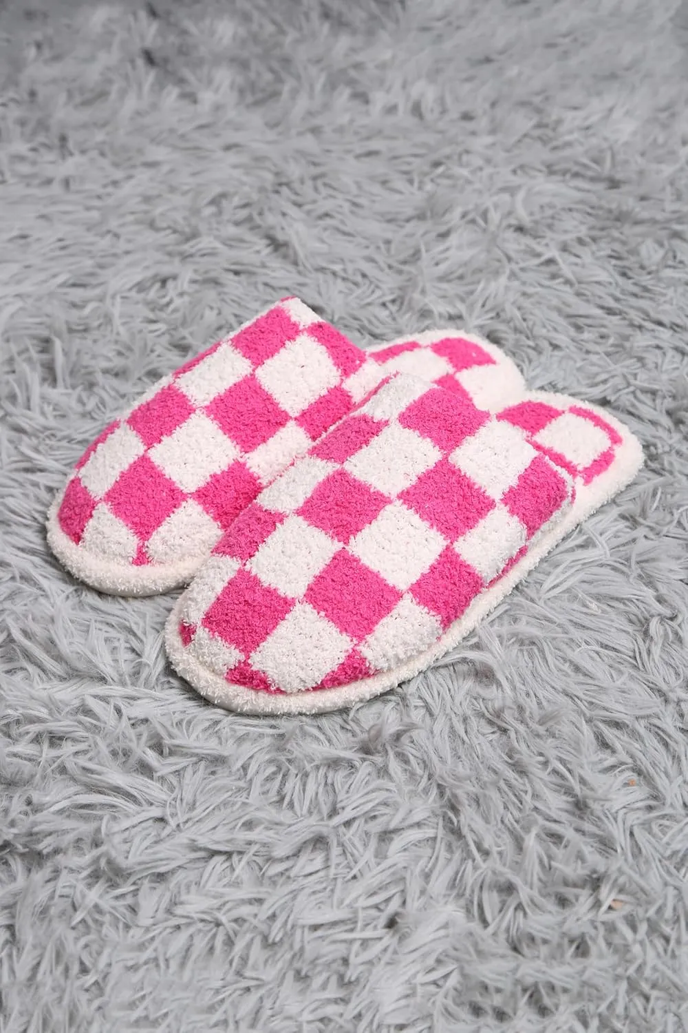 MIRMARU Women’s Animal Print Comfort Fluffy Fuzzy Slip-on House Slippers Open Toe Cross Band Indoor Outdoor Non-Slip Slippers for Women