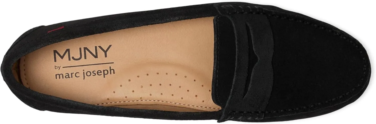 MJNY Womens Casual Comfortable Genuine Leather Lightweight Driving Moccasins Classic Fashion Penny Slip On Ladies Driving Loafer Flat Shoes