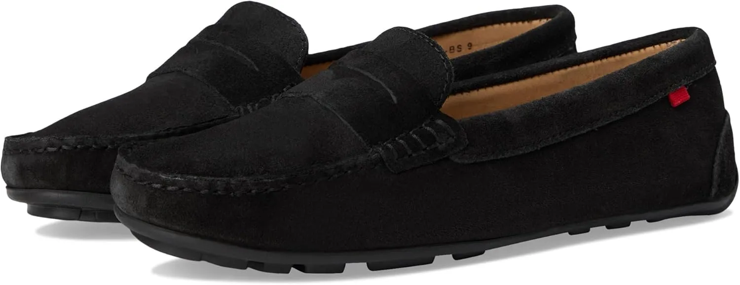 MJNY Womens Casual Comfortable Genuine Leather Lightweight Driving Moccasins Classic Fashion Penny Slip On Ladies Driving Loafer Flat Shoes