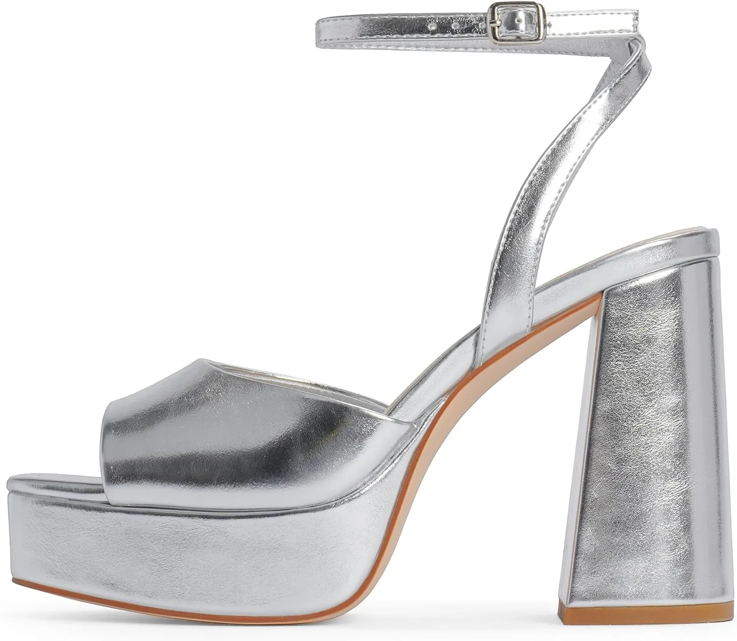 Modatope Platform Heels for Women Platform Sandals Womens Chunky Heel Open Toe Pumps Ankle Strap Womens Wedding Party Pumps Shoes