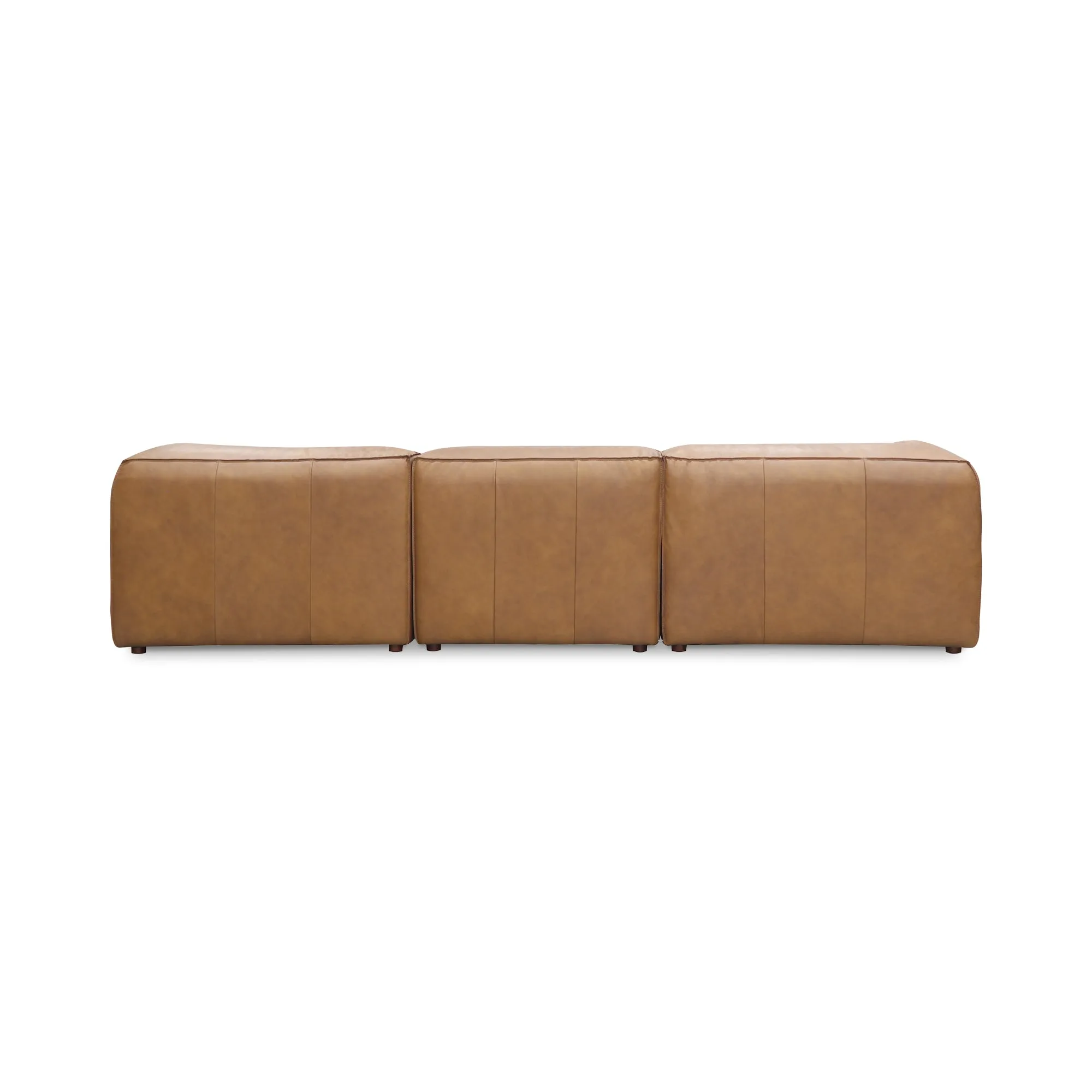 Moe's Home Collection Form Classic L-Shaped Modular Sectional ~ Sonoran Tan Leather