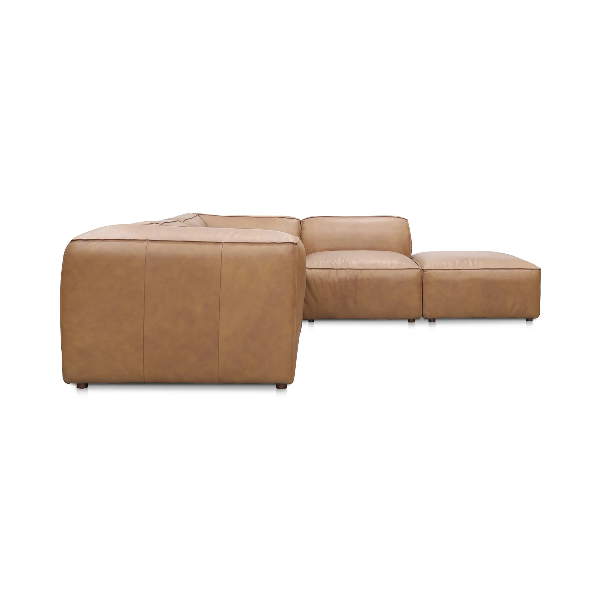 Moe's Home Collection Form Dream Modular Sectional ~ Sonoran Tan Leather