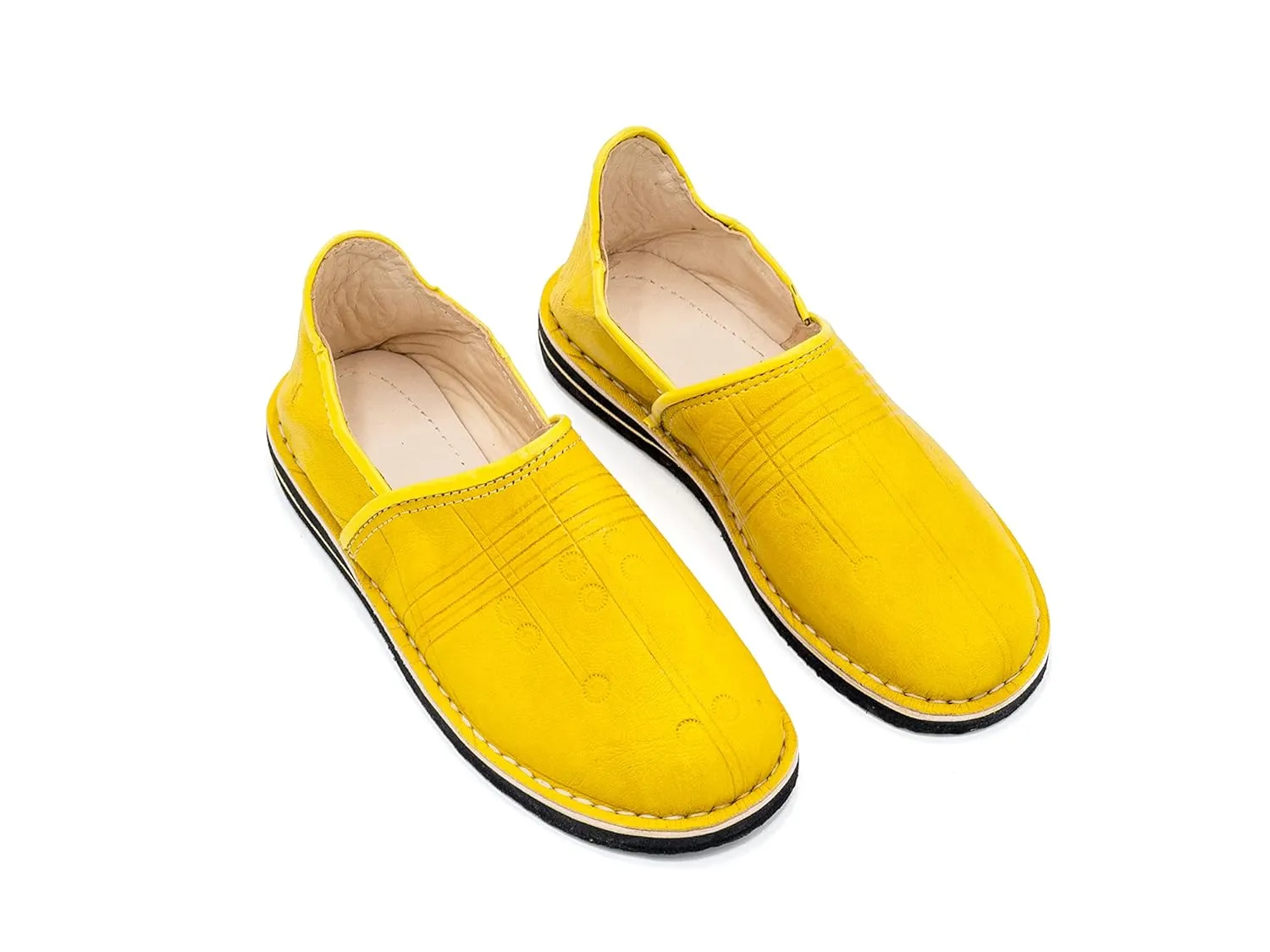 Moroccan babouche shoe, Leather slipper, Unisex Handmade Babouches slippers Dyed With Natural Color, babouche men, babouche women (38 EU, orange)