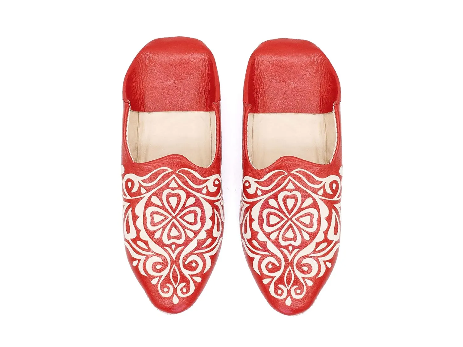 Moroccan babouche slipper, Leather slipper, women Handmade Babouches slippers Dyed With Natural Color, Lady babouche, Babouche women (41 EU, Orange)