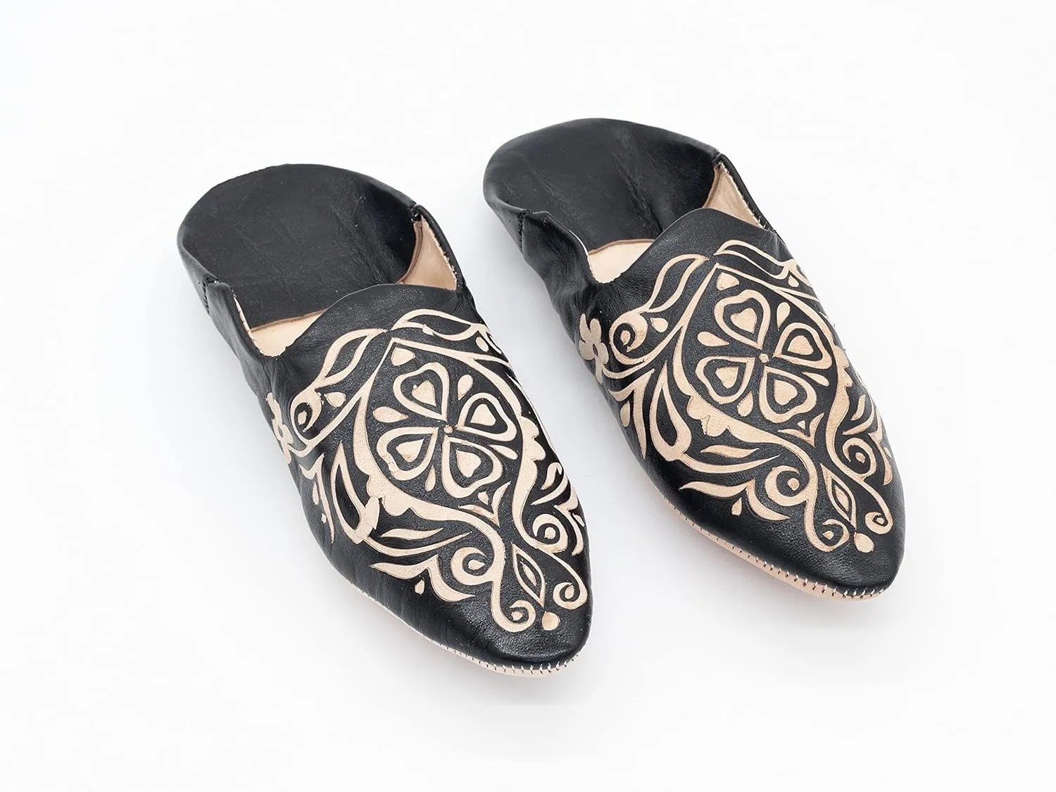 Moroccan babouche slipper, Leather slipper, women Handmade Babouches slippers Dyed With Natural Color, Lady babouche, Babouche women (41 EU, Orange)