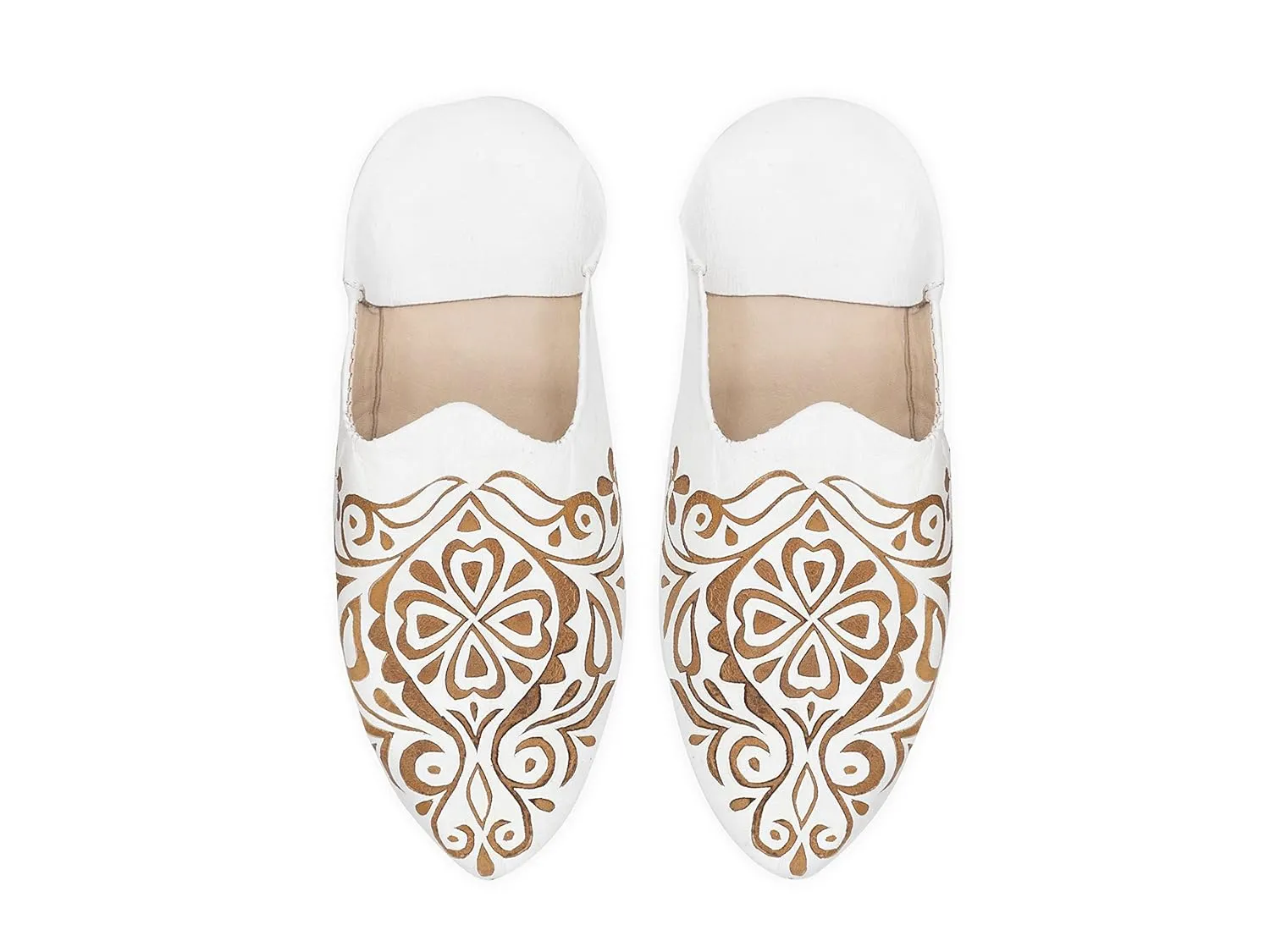 Moroccan babouche slipper, Leather slipper, women Handmade Babouches slippers Dyed With Natural Color, Lady babouche, Babouche women (41 EU, Orange)