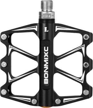 Mountain Bike Pedals 9/16" Alloy Lightweight MTB Pedals Sealed Bearing Flat Road Pedals