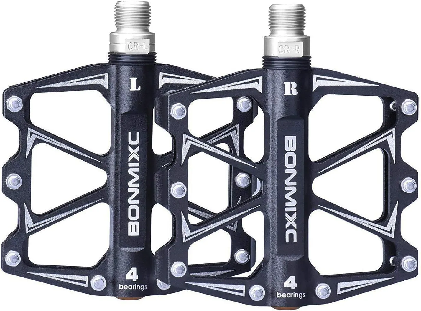 Mountain Bike Pedals 9/16" Alloy Lightweight MTB Pedals Sealed Bearing Flat Road Pedals