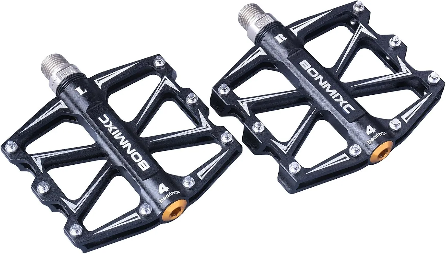 Mountain Bike Pedals 9/16" Alloy Lightweight MTB Pedals Sealed Bearing Flat Road Pedals