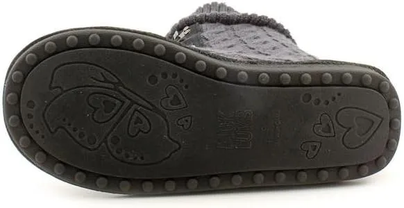 MUK LUKS Women's Cable Knit Lace-Up Slipper