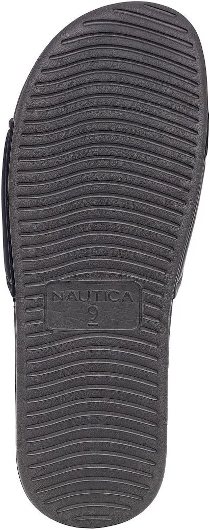 Nautica Men's Athletic Slide Sandal, Adjustable Straps, Comfort Slip-On (Regular & Wide Widths)