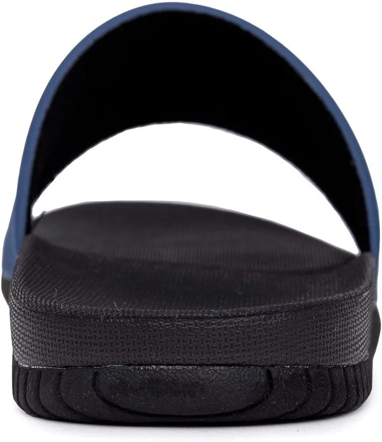 Nautica Men's Open Toe Slide Sandals - Comfortable Indoor & Outdoor Shower Slippers