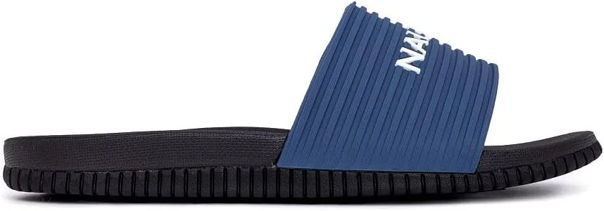 Nautica Men's Open Toe Slide Sandals - Comfortable Indoor & Outdoor Shower Slippers