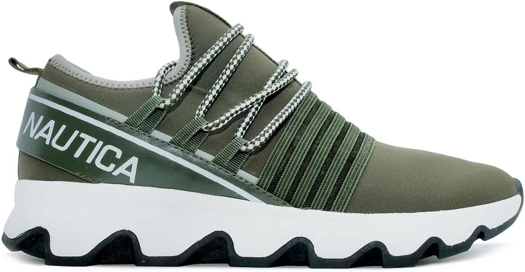 Nautica Women's Fashion Sneaker Lace-Up Jogger Running Shoe Casual Walking Tennis Sneaker