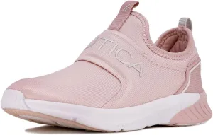 Nautica Youth Girls Slip-On Athletic Sneakers - Stylish Running and Tennis Shoes for Little and Big Kids