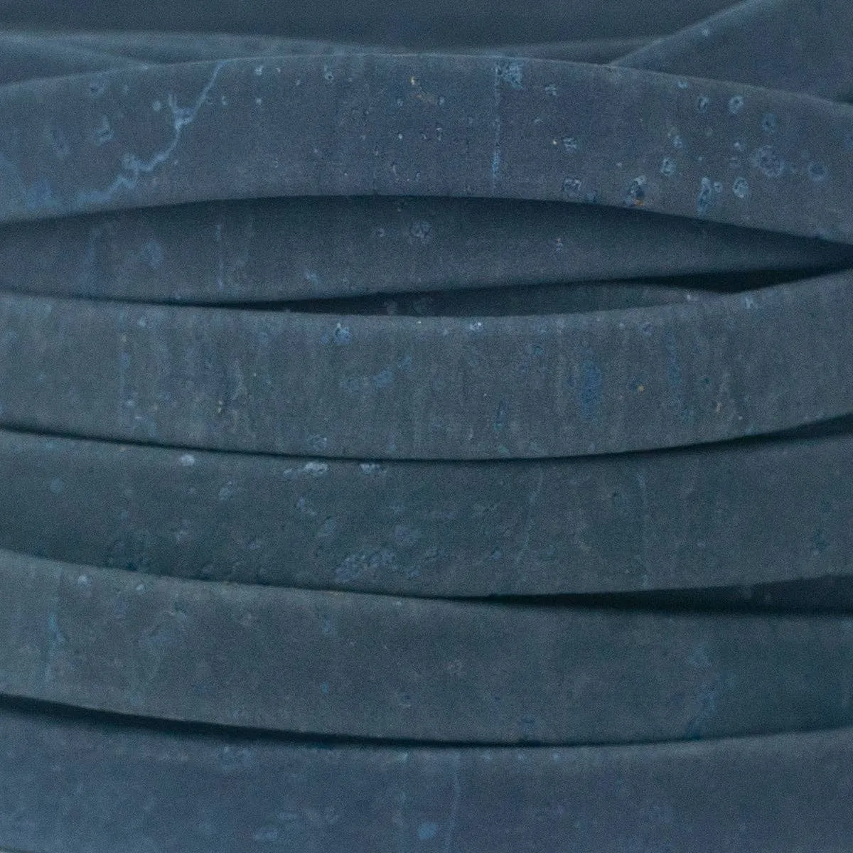 Navy  10mm flat cork cord COR-432(10meters)