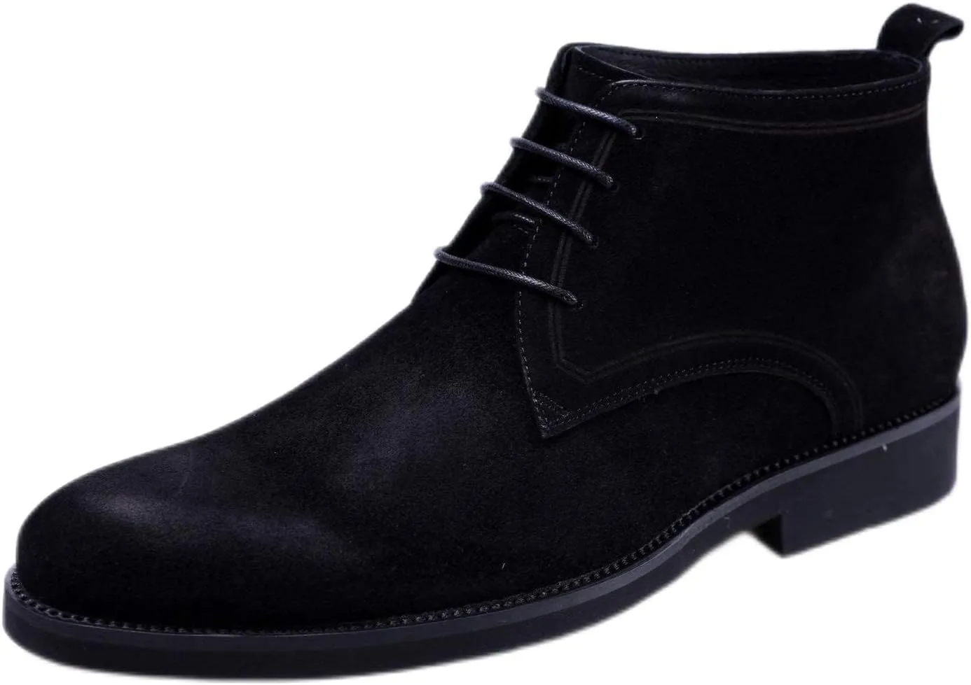 NEW For Men Ankle Boots Black Pull Tap Flat Lace Up Chukka Boots Office Show Holiday For Business The First Layer Of Cowhide