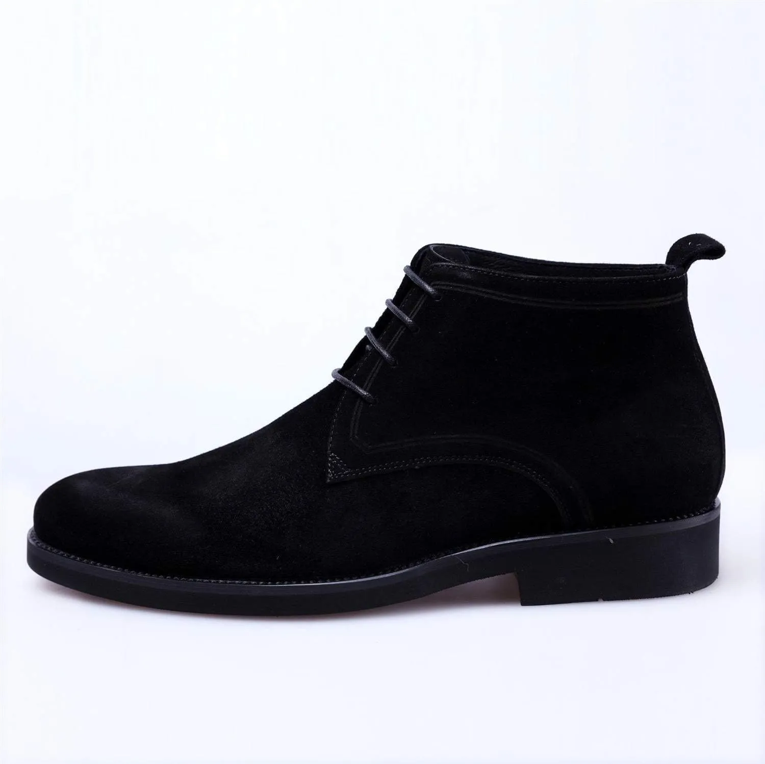 NEW For Men Ankle Boots Black Pull Tap Flat Lace Up Chukka Boots Office Show Holiday For Business The First Layer Of Cowhide