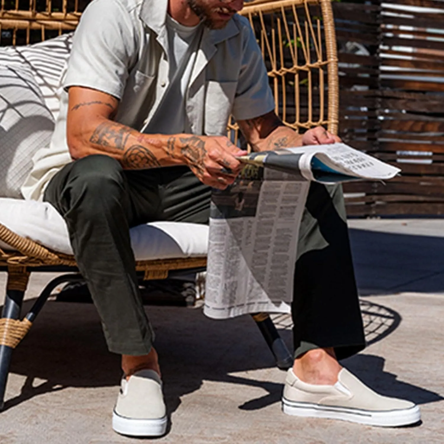 New Republic | Men's Stanton Slip-On Suede Sneaker